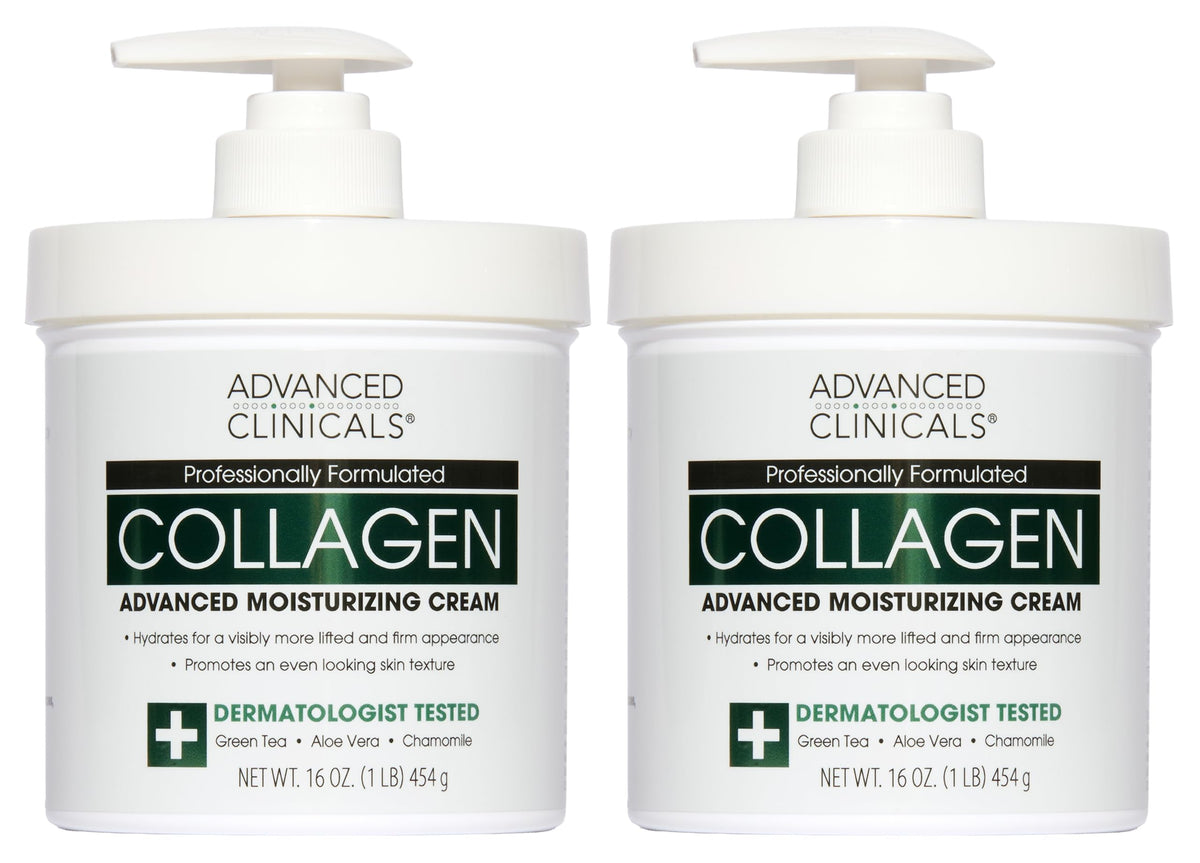 Advanced Clinicals Collagen Cream Body Lotion front view