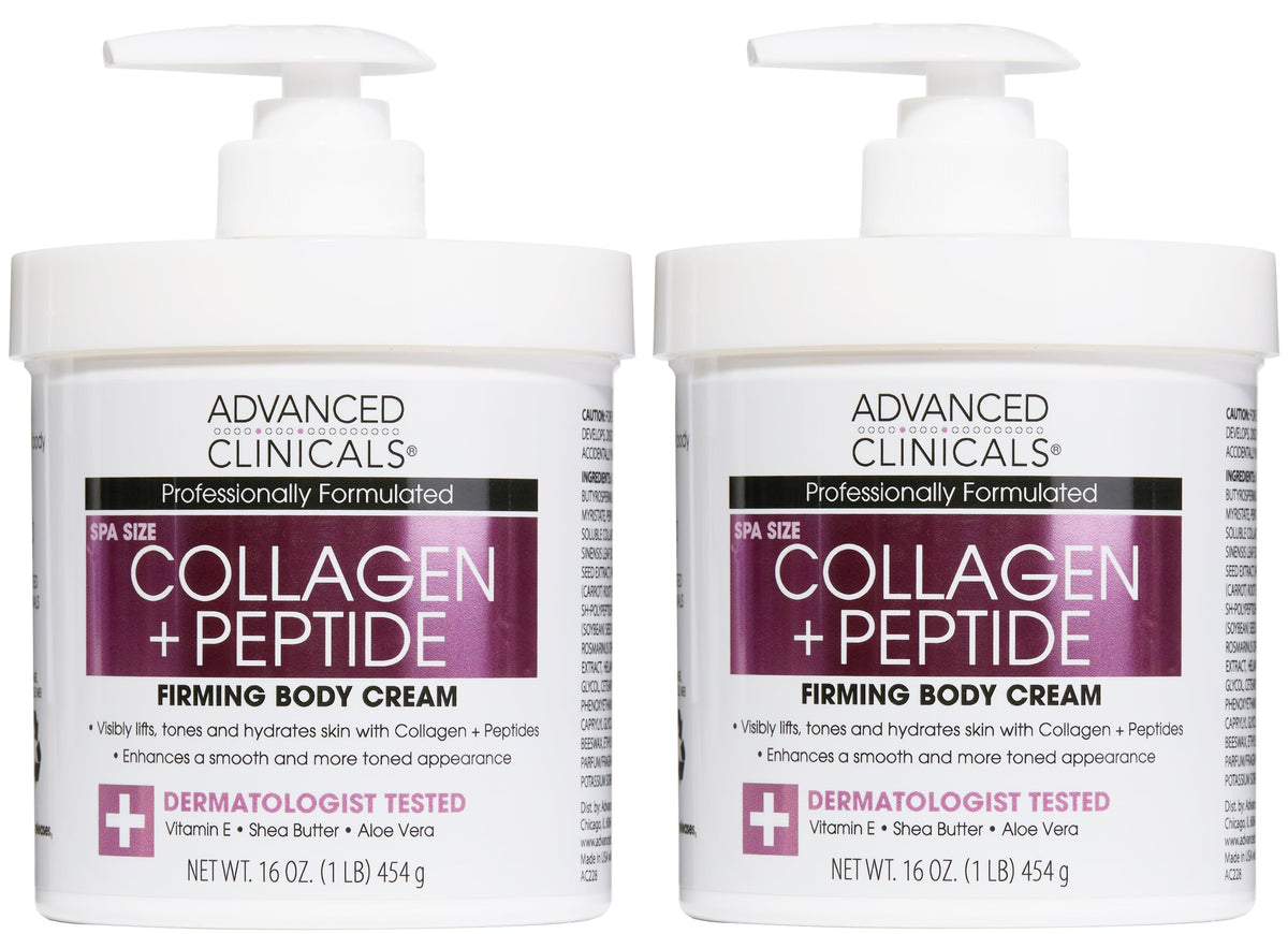 Advanced Clinicals Collagen Peptides Body Lotion front view