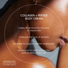 Advanced Clinicals Collagen Peptides Body Lotion with ingredients