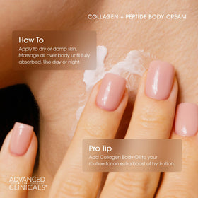 Advanced Clinicals Collagen Peptides Body Lotion with quinoa seed and vitamin E