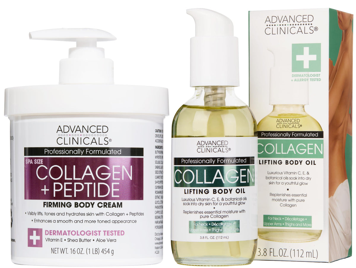 Advanced Clinicals Collagen Peptides Firming Body Lotion front view