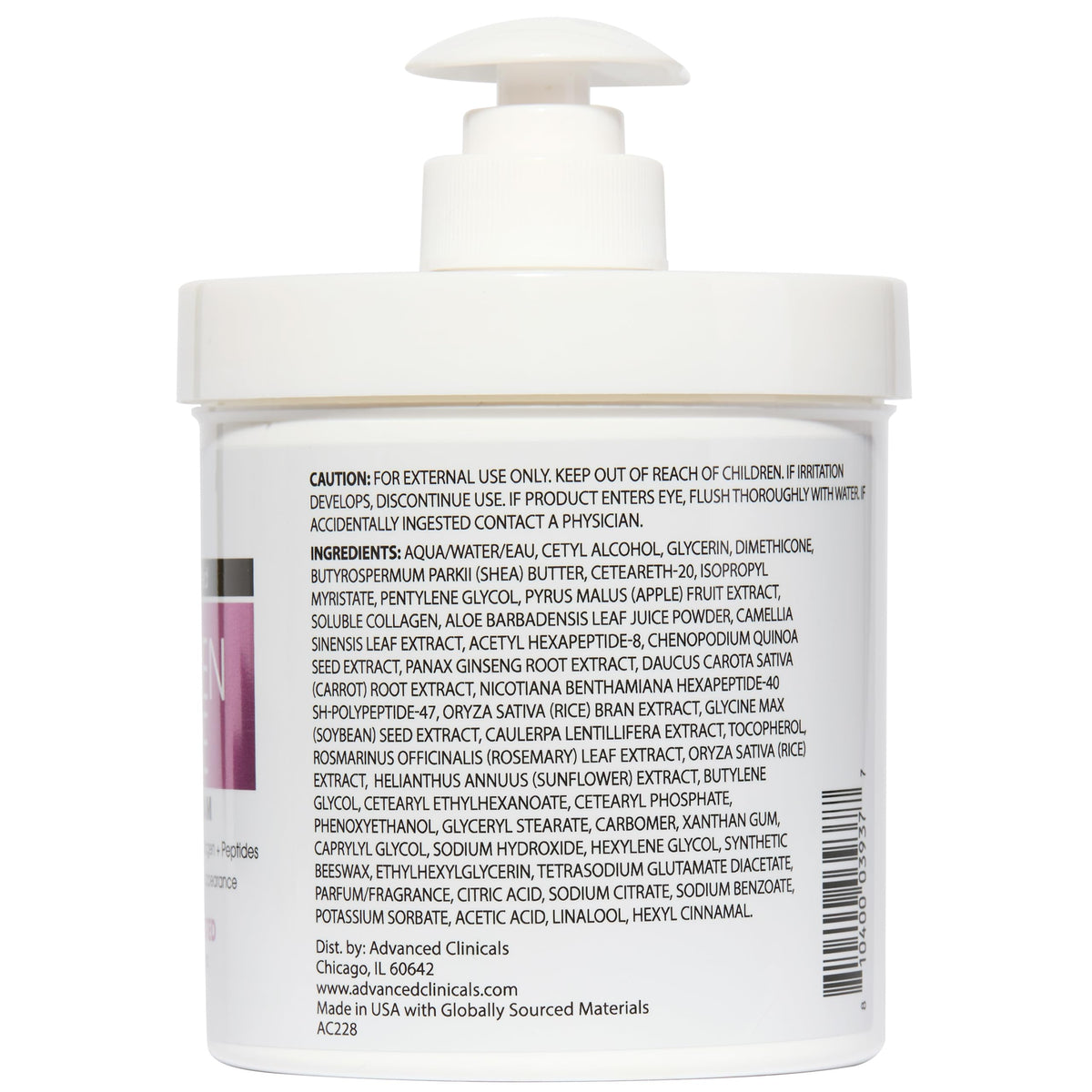 Advanced Clinicals Collagen Peptides Firming Body Lotion lifestyle scene