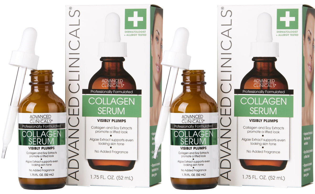 Advanced Clinicals Collagen Serum 2-Pack front view