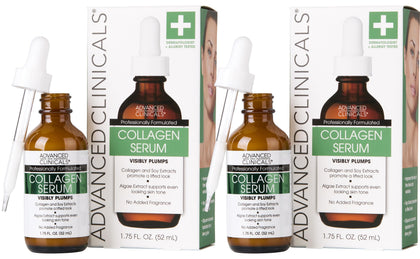 Advanced Clinicals Collagen Serum 2-Pack front view