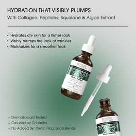 Advanced Clinicals Collagen Serum application on face
