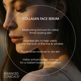 Advanced Clinicals Collagen Serum application on skin
