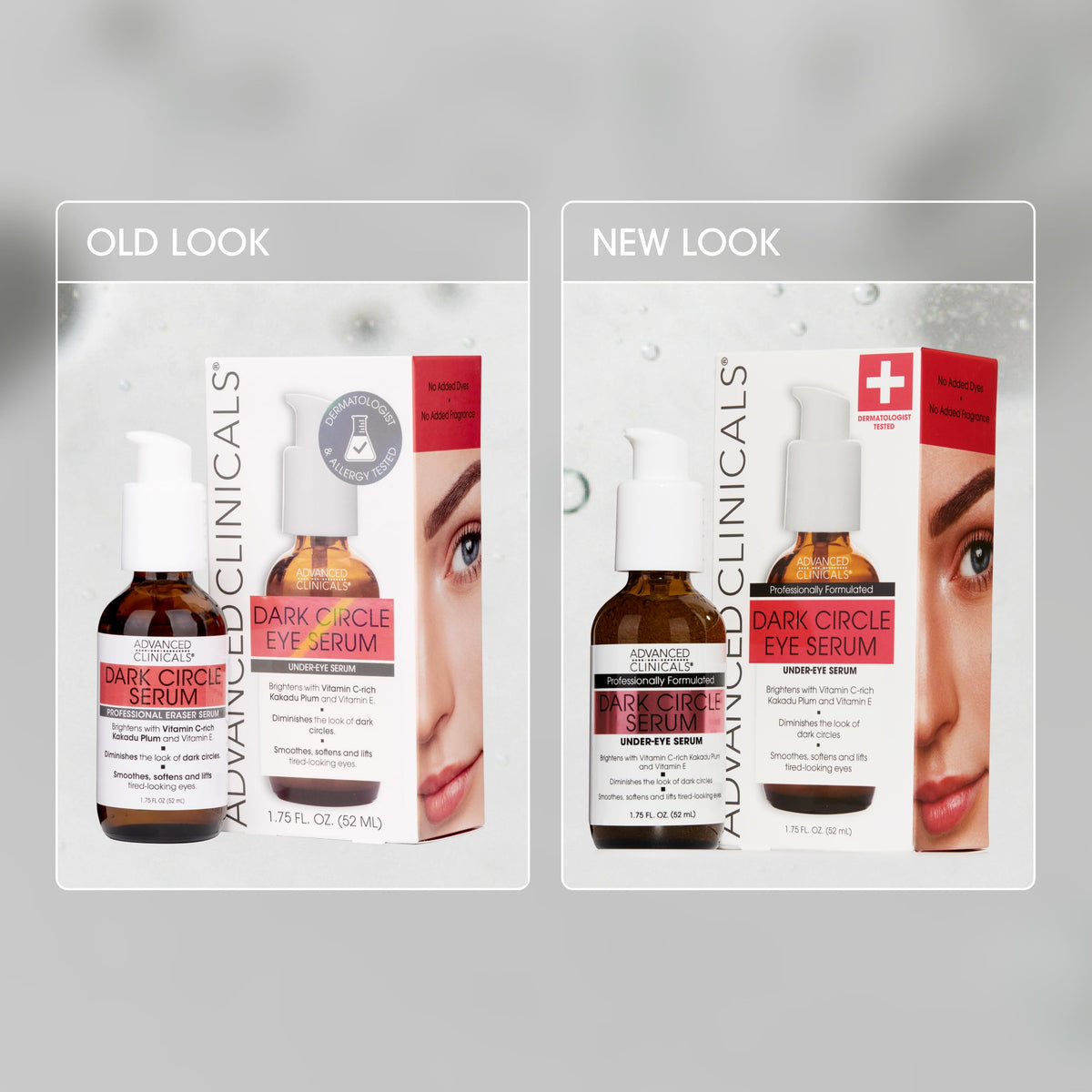 Advanced Clinicals Dark Circle Caffeine Under Eye Serum in a skincare routine