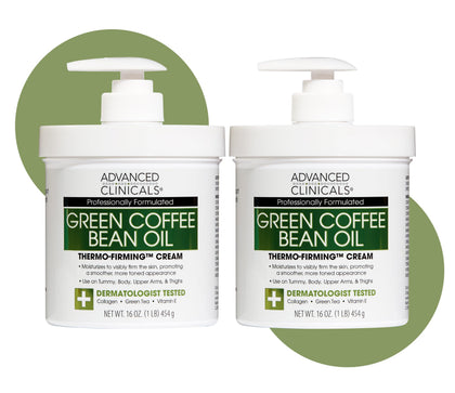 Advanced Clinicals Green Coffee Bean Firming Body Lotion front view