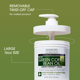 Advanced Clinicals Green Coffee Bean Oil Body Lotion packaging