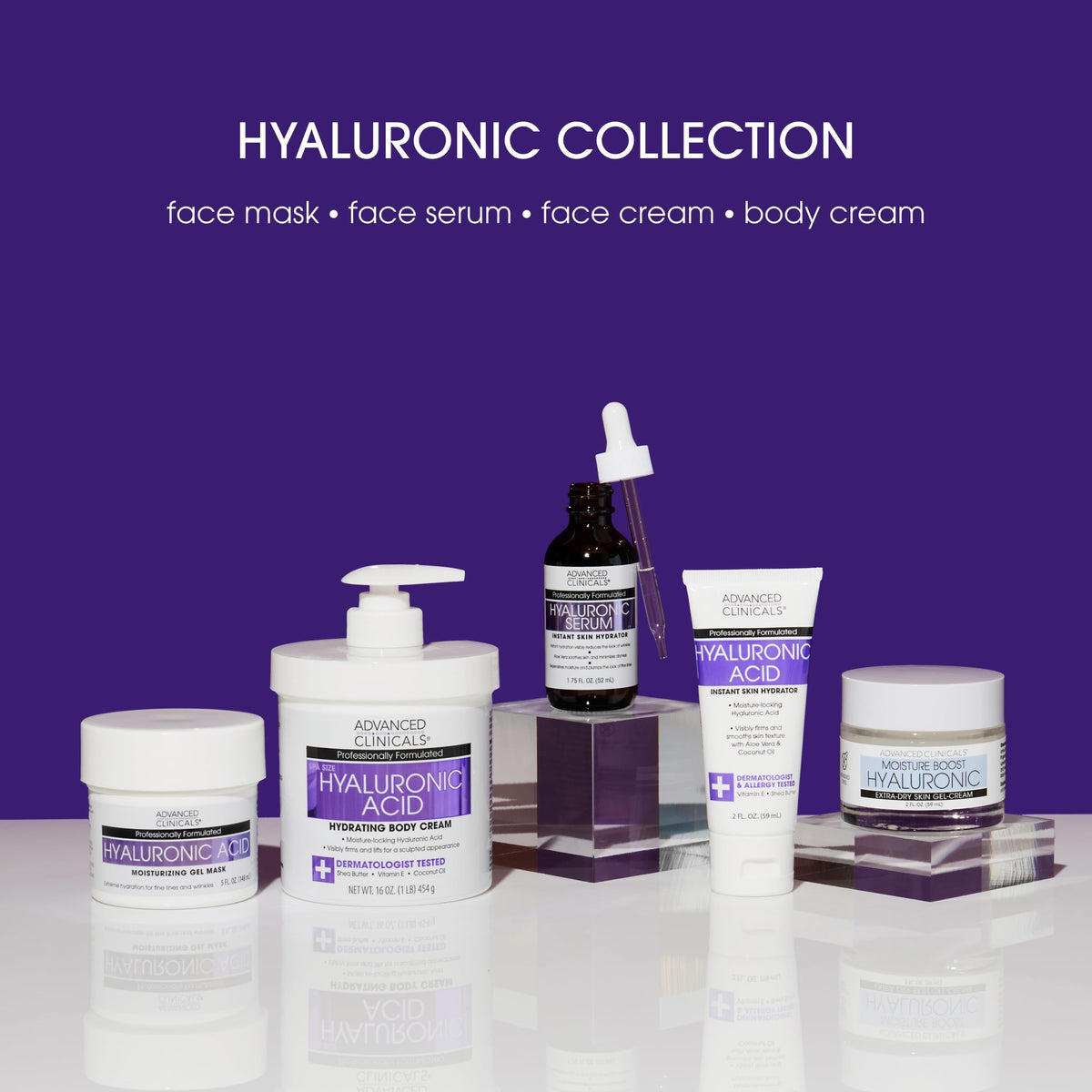 Advanced Clinicals Hyaluronic Acid Serum texture on hand