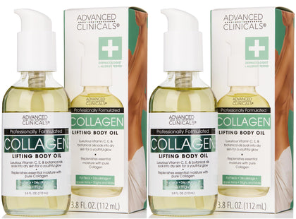 Advanced Clinicals Hydrating Collagen Oil 3.8 Fl Oz front view