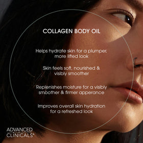 Advanced Clinicals Hydrating Collagen Oil lifestyle use