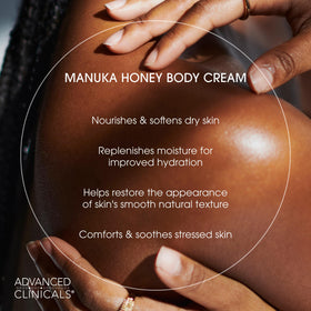 Advanced Clinicals Manuka Honey Body Cream lifestyle scene