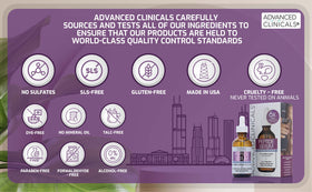 Advanced Clinicals Multi Peptides Serum with other skincare products