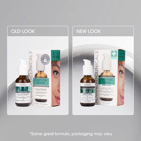 Advanced Clinicals Puffy Eye Serum texture on fingertip