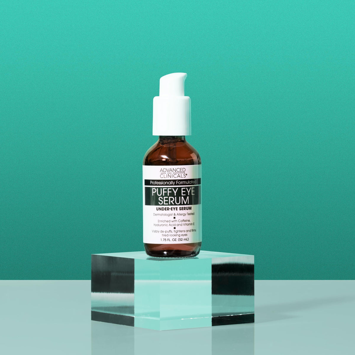 Advanced Clinicals Puffy Eye Serum with Vitamin C and Caffeine ingredients