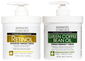 Advanced Clinicals Retinol Body Cream front view with packaging