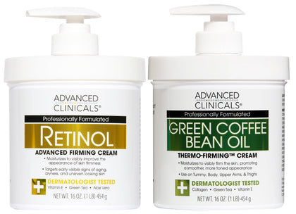 Advanced Clinicals Retinol Body Cream front view with packaging