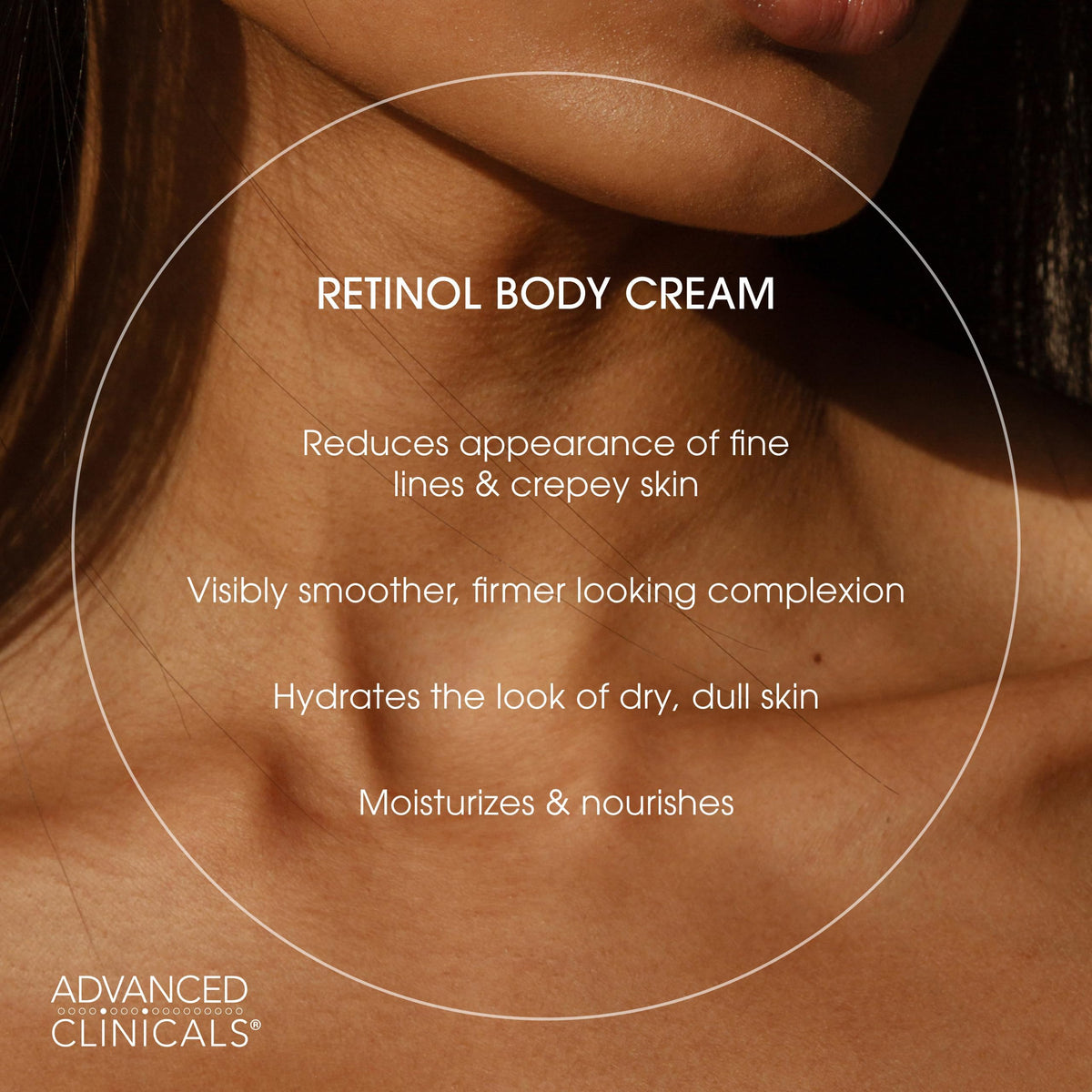 Advanced Clinicals Retinol Body Cream with ingredients