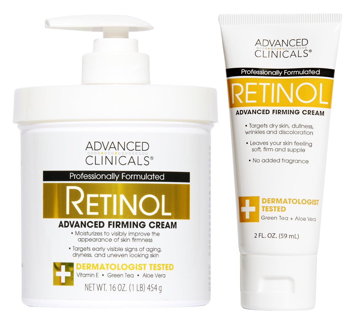 Advanced Clinicals Retinol Body Lotion 630g front view