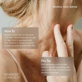 Advanced Clinicals Retinol Serum with Vitamin E and Green Tea