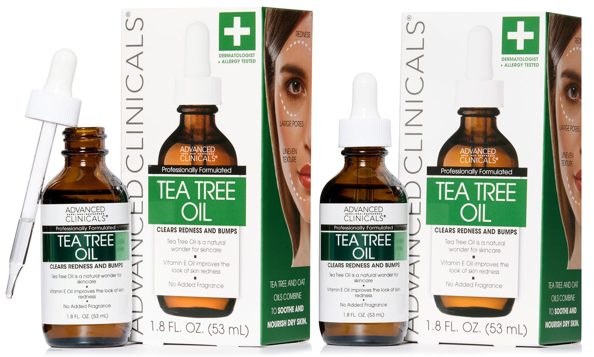 Advanced Clinicals Tea Tree Oil Facial Serum front view