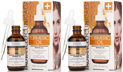 Advanced Clinicals Turmeric Oil Serum 2-Pack front view