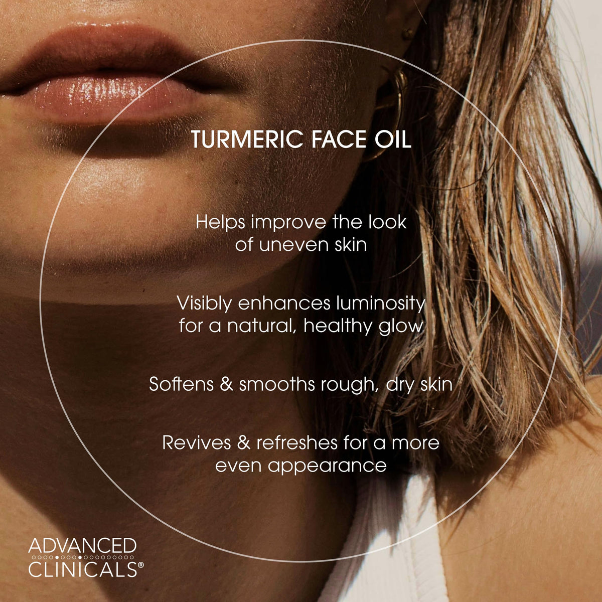 Advanced Clinicals Turmeric Oil Serum with dropper