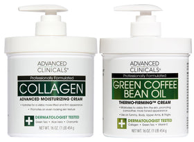 Advanced Clinicals Unscented Collagen Body Cream front view