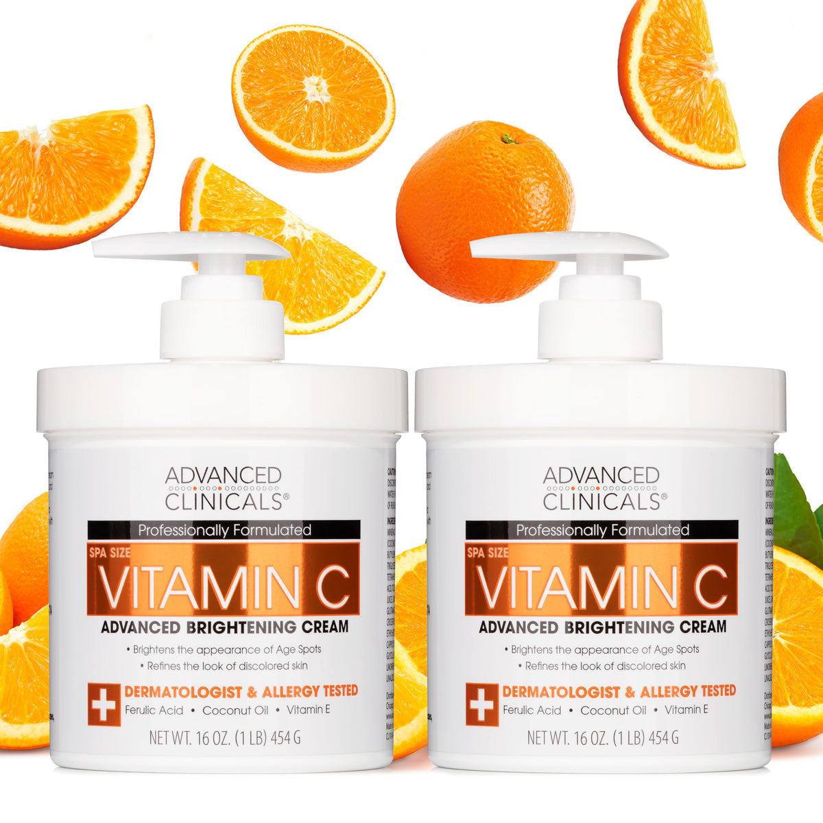 Advanced Clinicals Vitamin C Cream Body Lotion front view