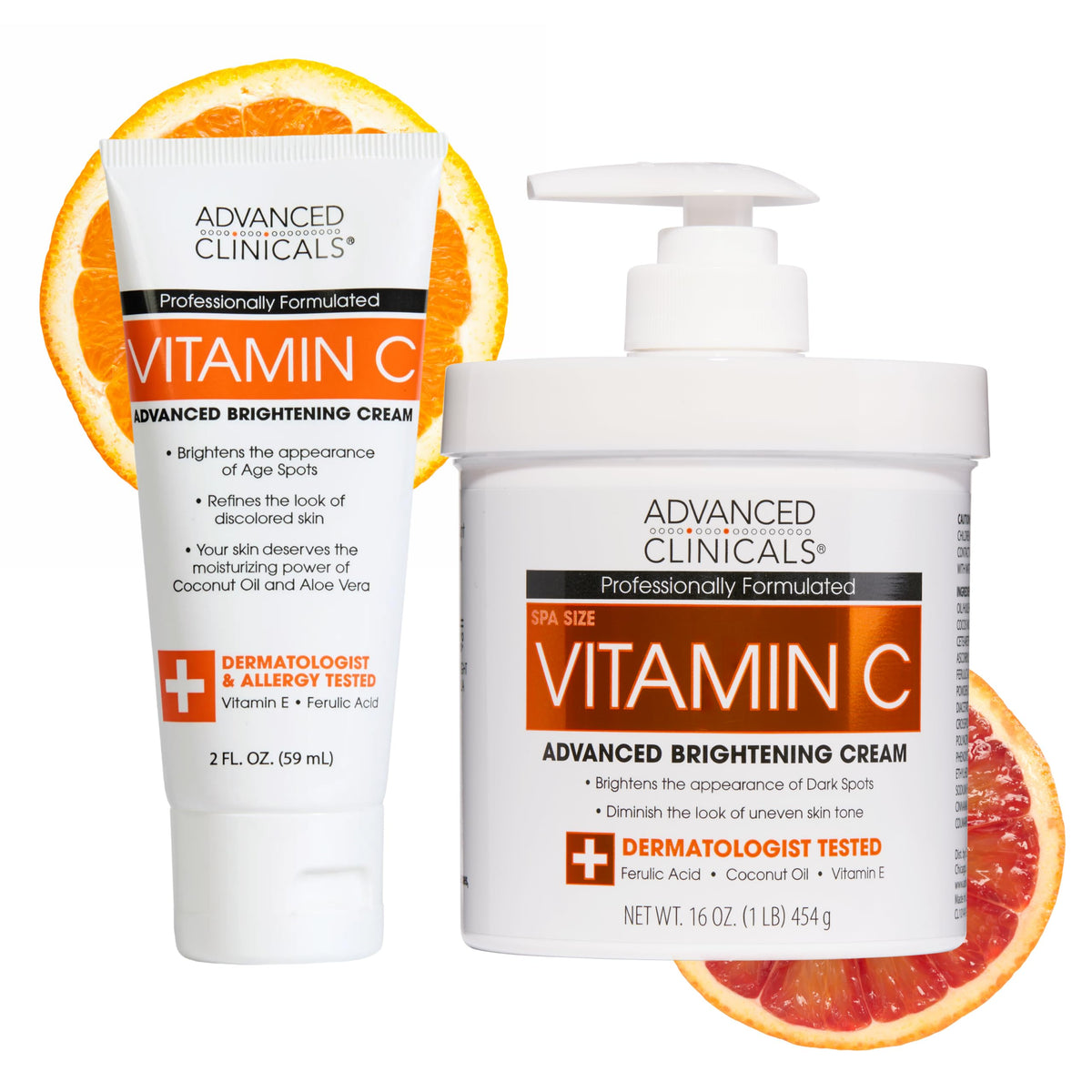 Advanced Clinicals Vitamin C Cream Body Lotion front view