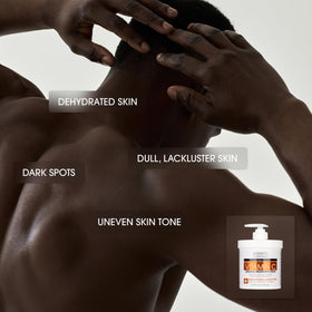 Advanced Clinicals Vitamin C Cream Body Lotion on a bathroom counter