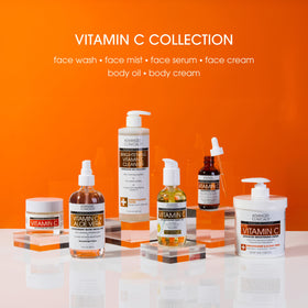 Advanced Clinicals Vitamin C Cream Body Lotion on a bathroom counter