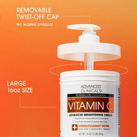 Advanced Clinicals Vitamin C Cream Body Lotion packaging