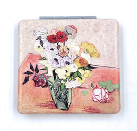 Aeisage compact mirror open showing dual mirrors