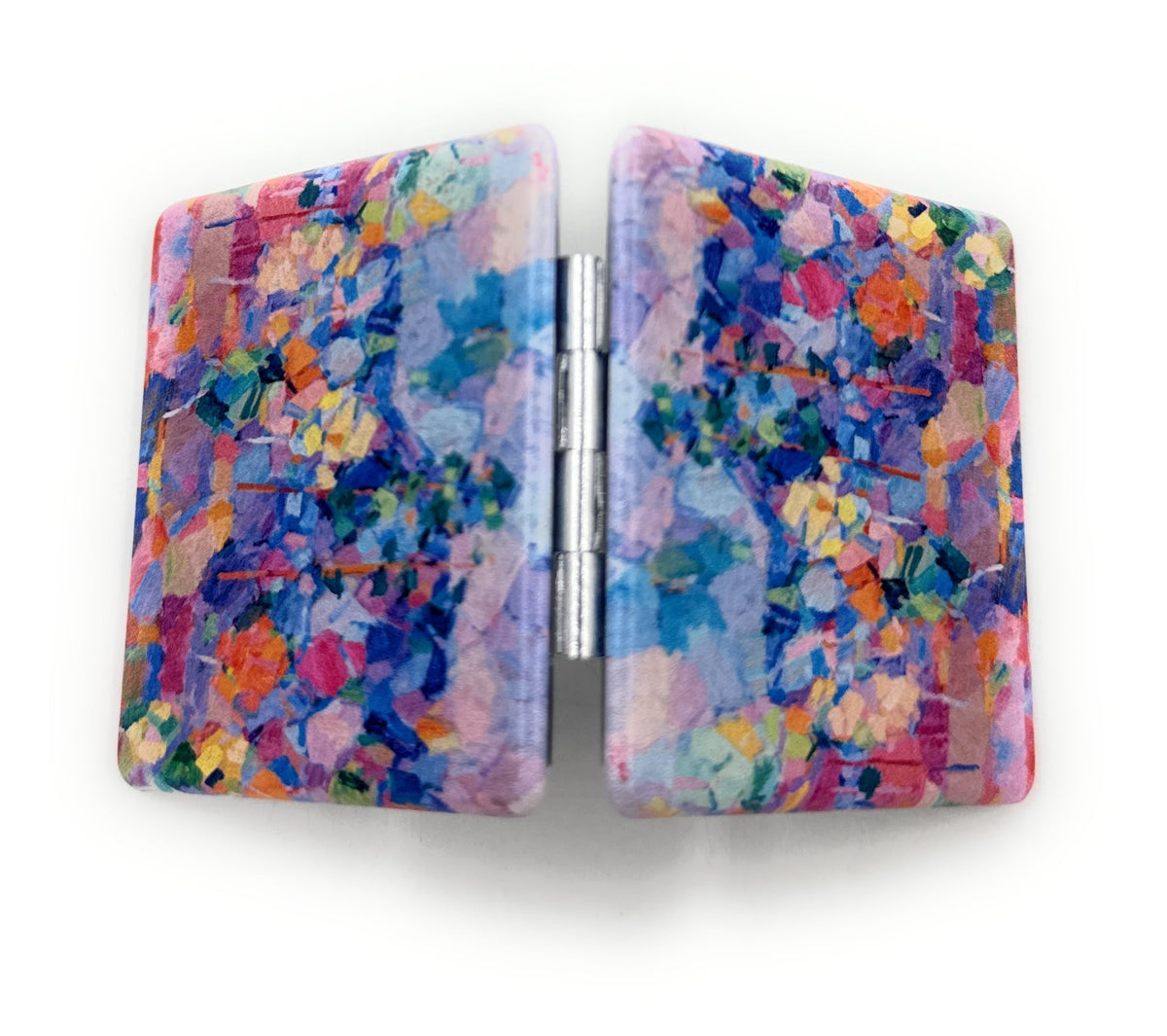 Aeisage Compact Mirror with artistic floral design on display