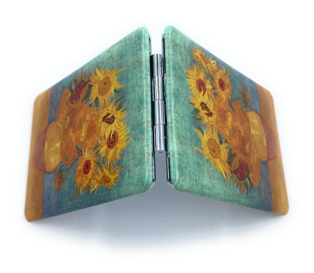 Aeisage Square Compact Mirror in a handbag for easy travel