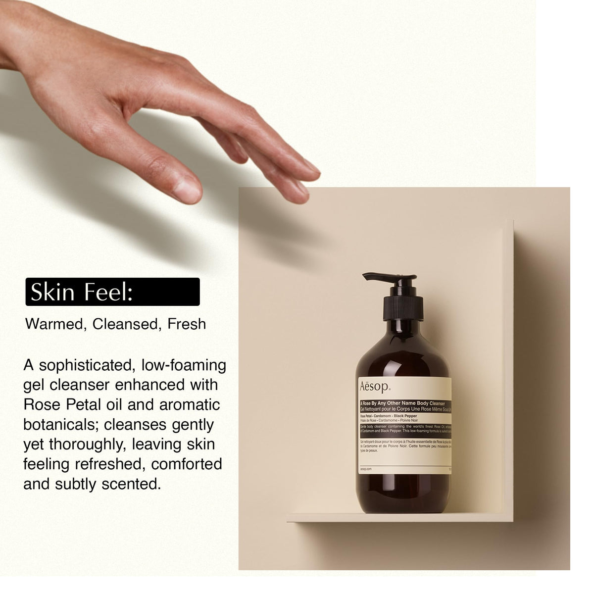 Aesop A Rose By Any Other Name Body Cleanser ingredients list