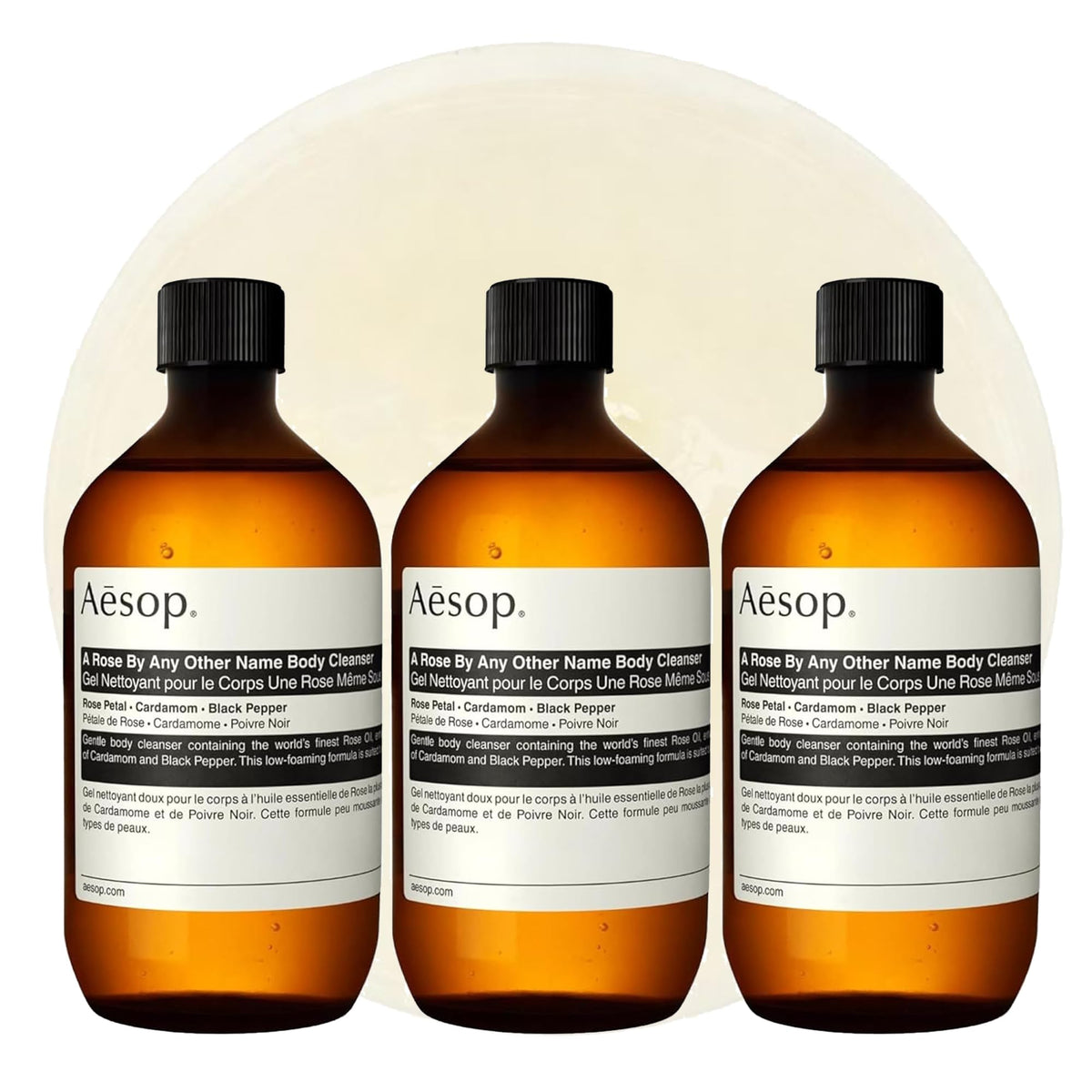 Aesop A Rose By Any Other Name Body Cleanser Refill 500 mL front view