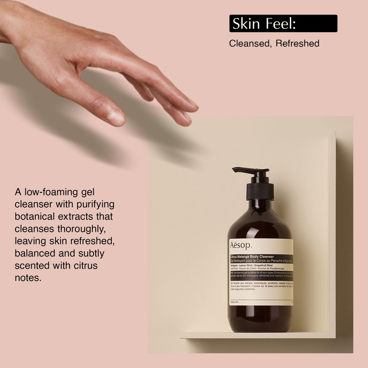 Aesop Citrus Melange Body Cleanser back view
