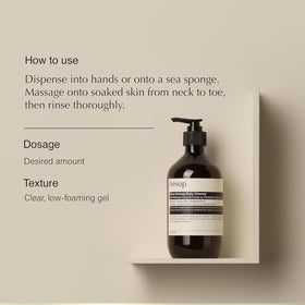 Aesop Citrus Melange Body Cleanser Refill showing key ingredients