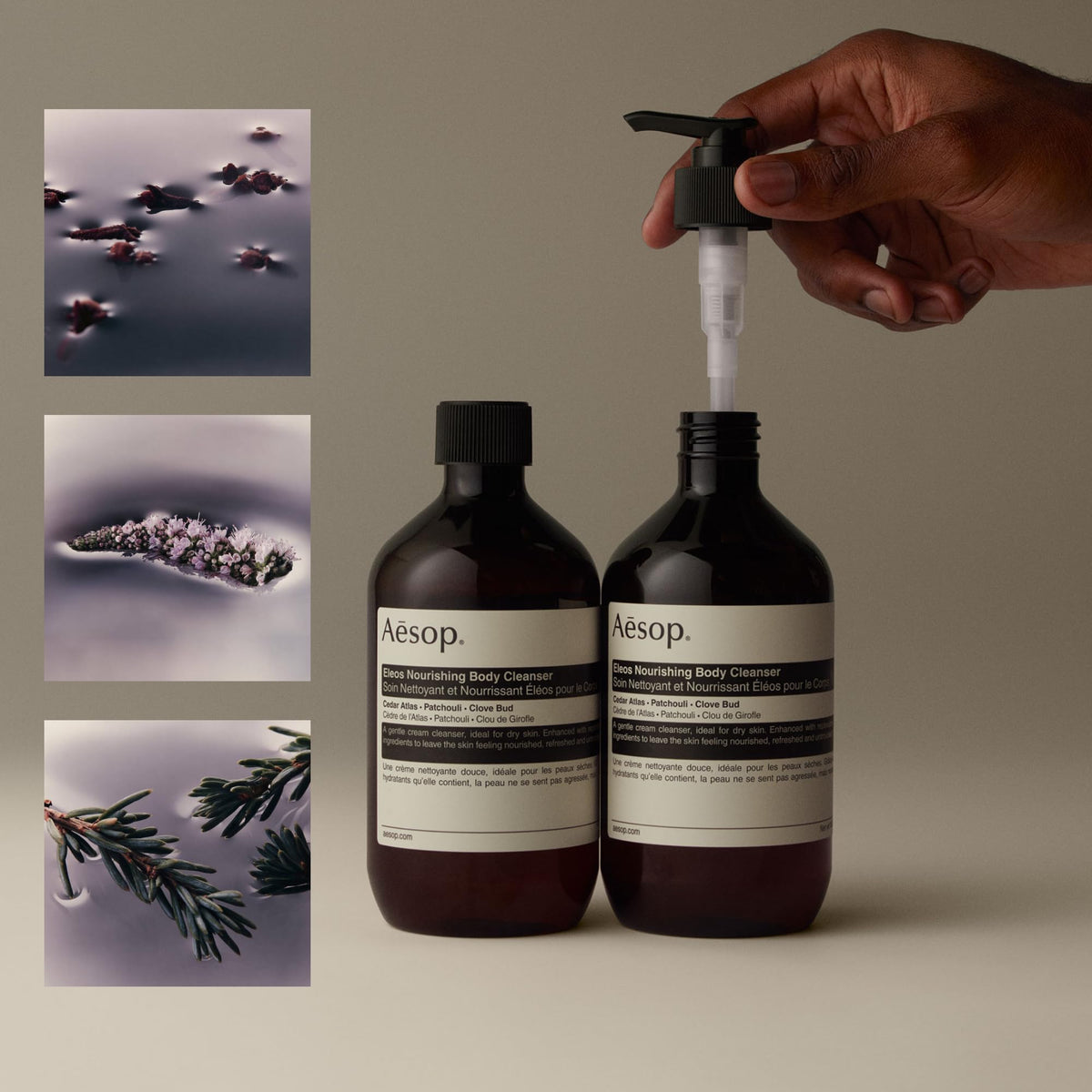 Aesop Eleos Nourishing Body Cleanser Refill bottle side view