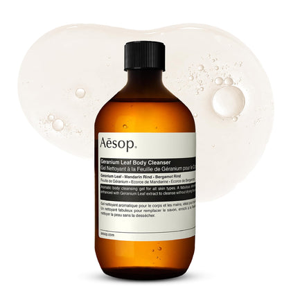 Aesop Geranium Leaf Body Cleanser Refill 500 mL front view