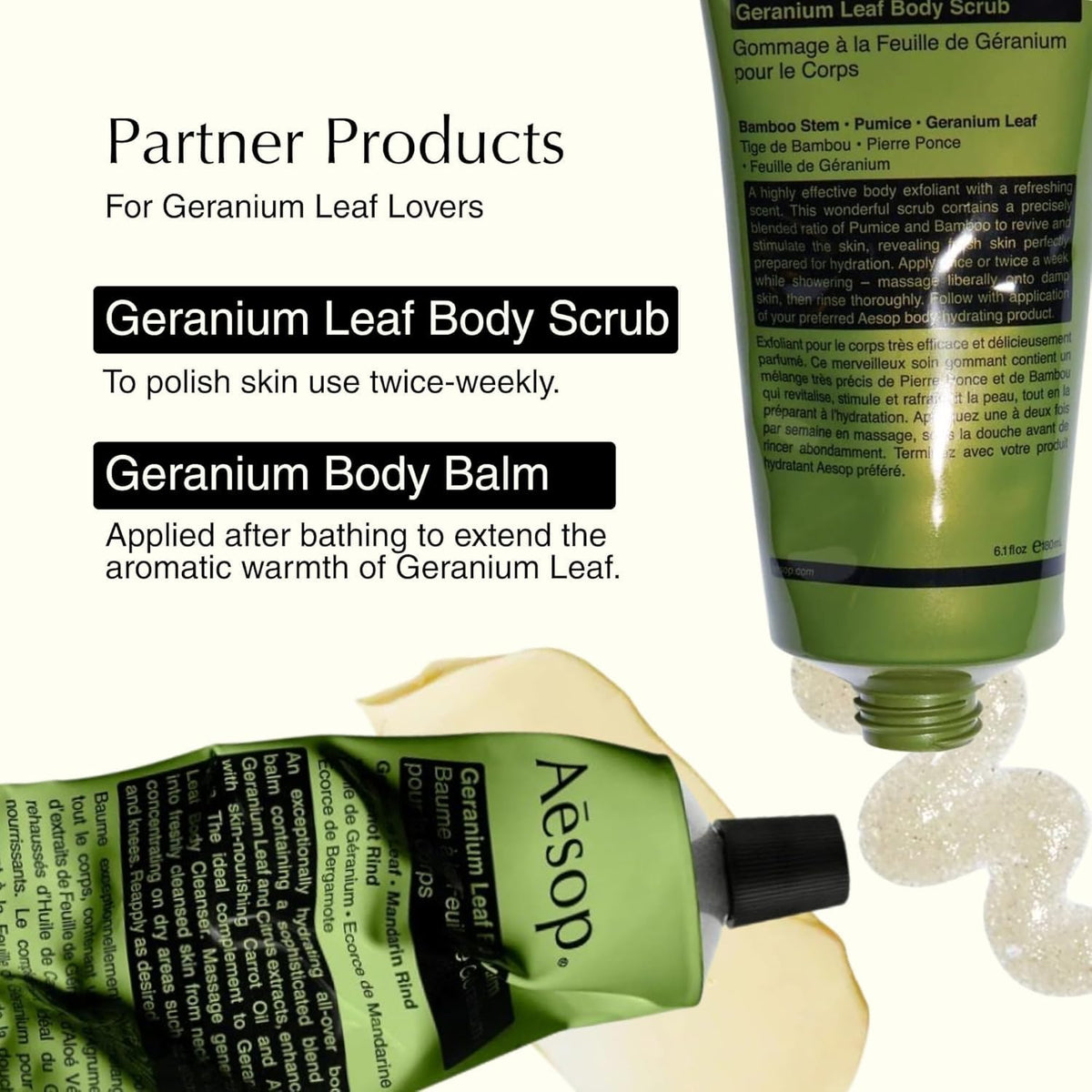 Aesop Geranium Leaf Body Cleanser Refill 500 mL in lifestyle setting