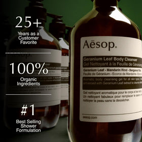 Aesop Geranium Leaf Body Cleanser Refill 500 mL side view