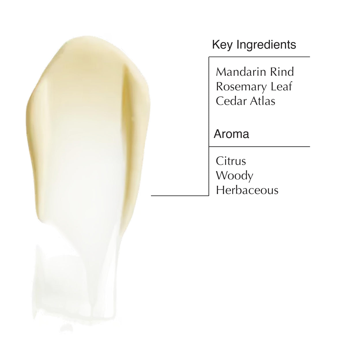 Aesop hand balm showing key ingredients: Mandarin Rind and Rosemary Leaf