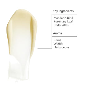 Aesop hand balm showing key ingredients: Mandarin Rind and Rosemary Leaf