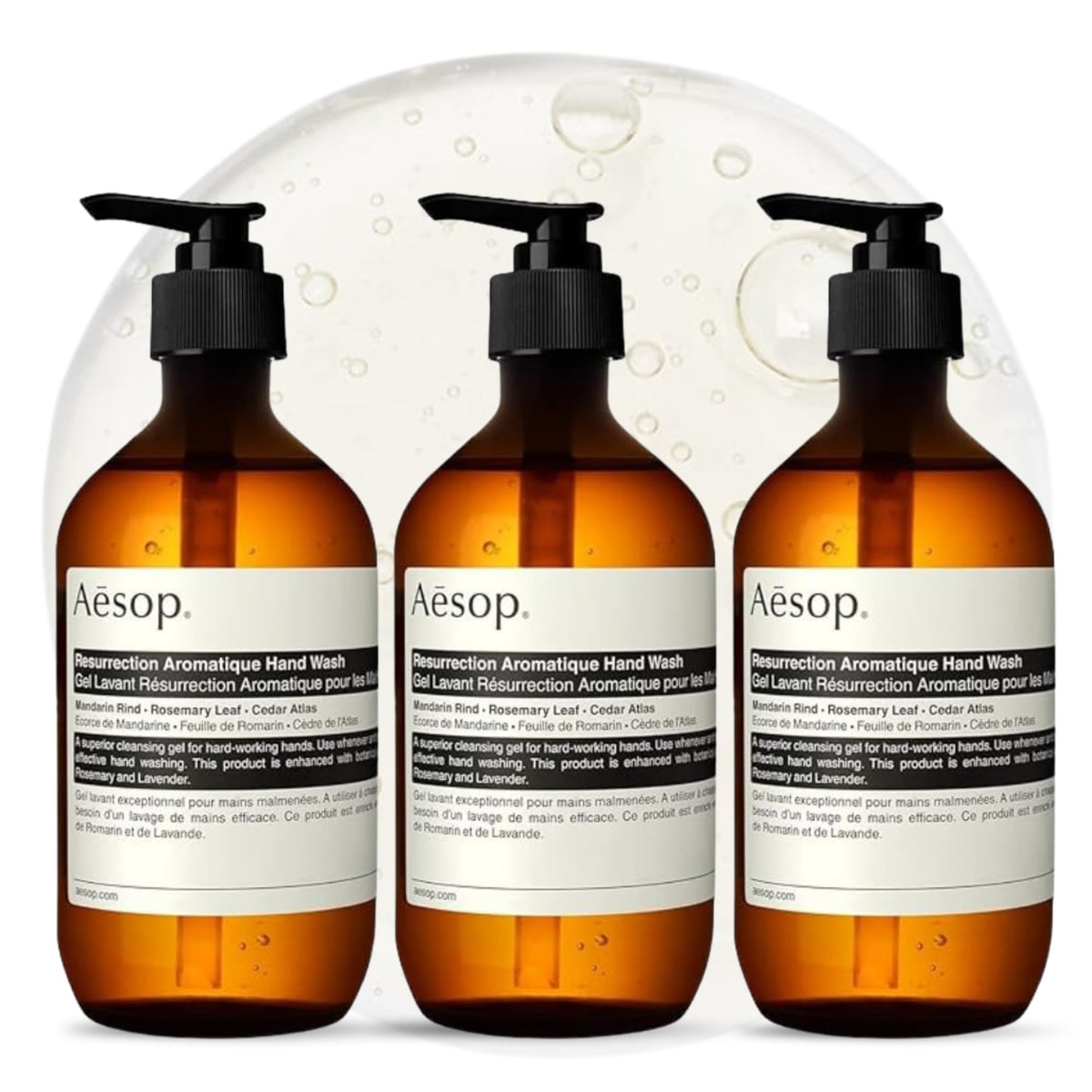 Aesop Resurrection Aromatique Hydrating Hand Wash front view 16.9 oz