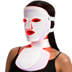 Aesthifae Red Light Therapy Mask front view with eye shield