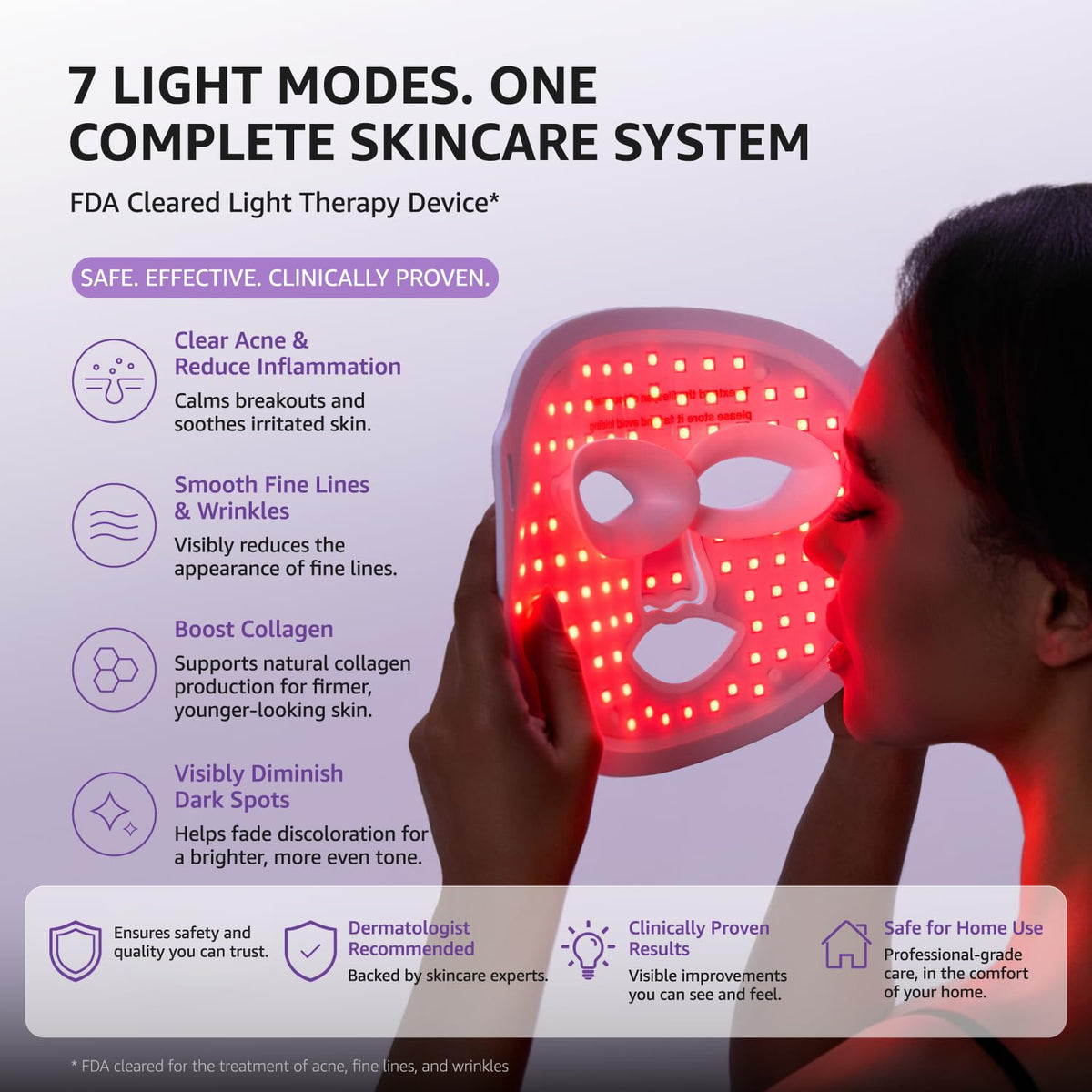 Aesthifae Red Light Therapy Mask remote control close-up